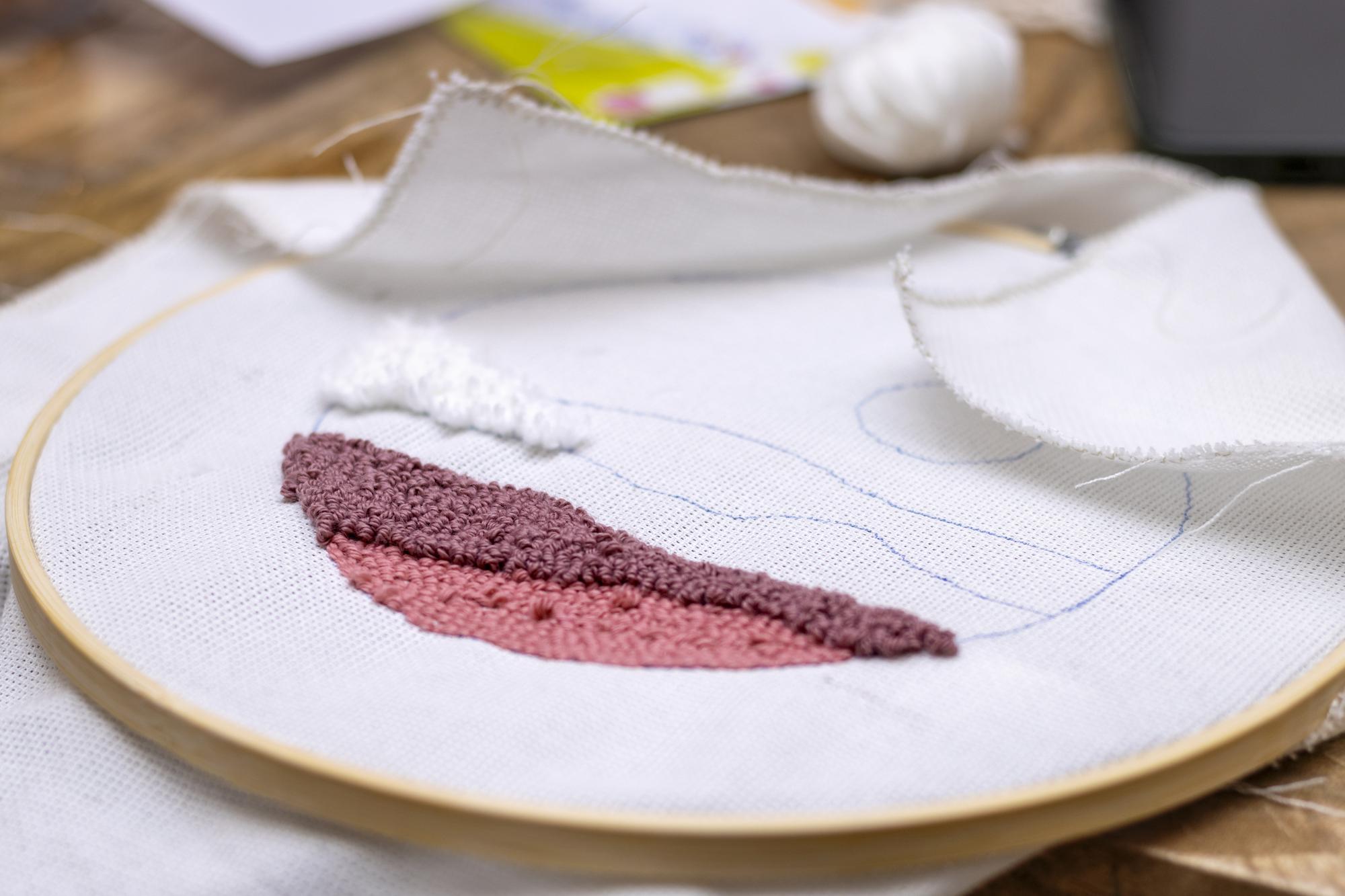 samples of embroidered patches and swatches